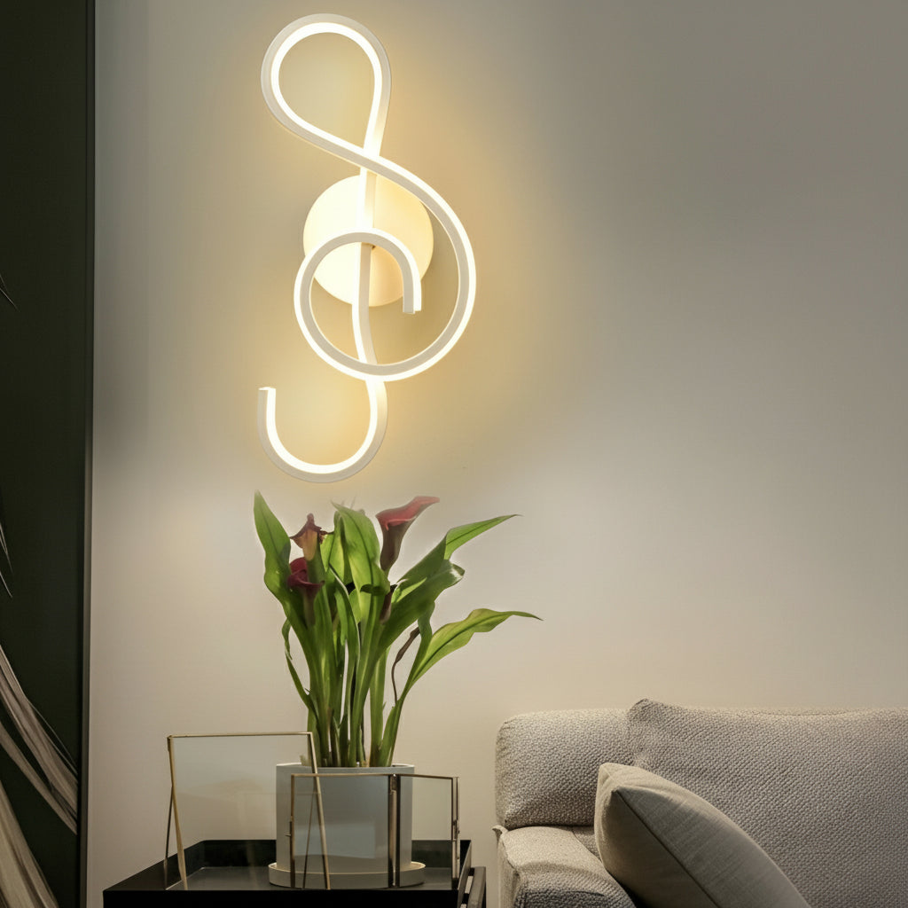 Contemporary Music Theme LED Wall Light