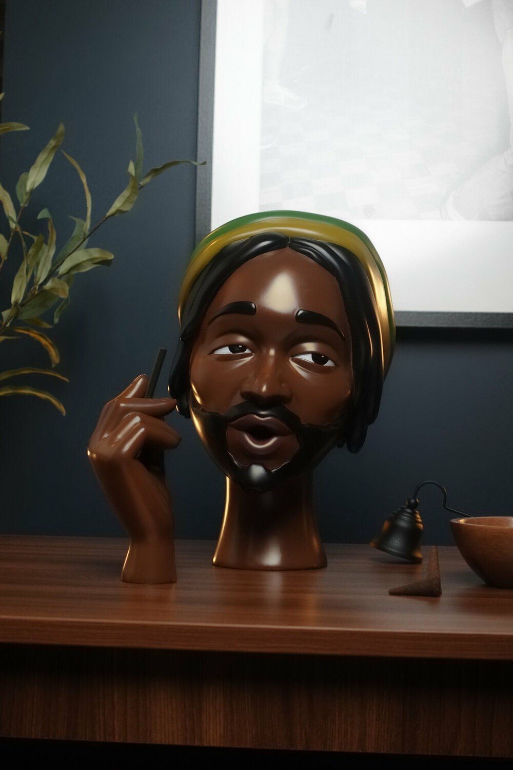 Unique Resin Incense Burner Statue with Smoke Effect