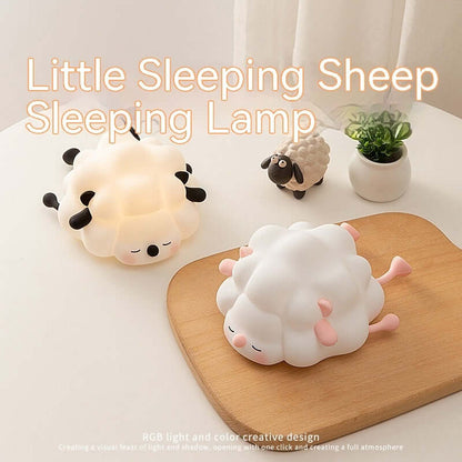 Fun Kids Bedroom Night Light Silicone Sheep Lamp