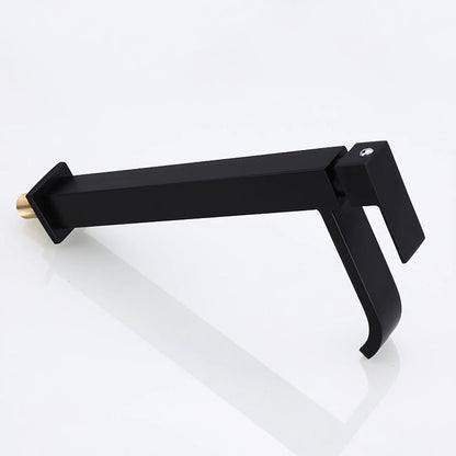 Sleek Black One-Handle Kitchen Faucet