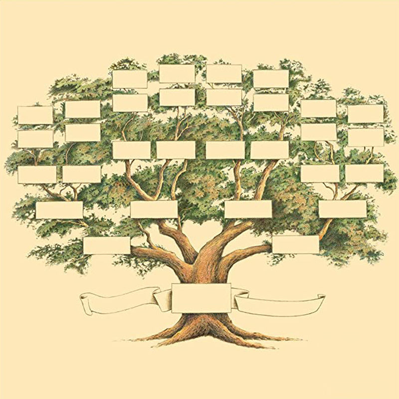 Personalized Ancestry Family Tree Chart