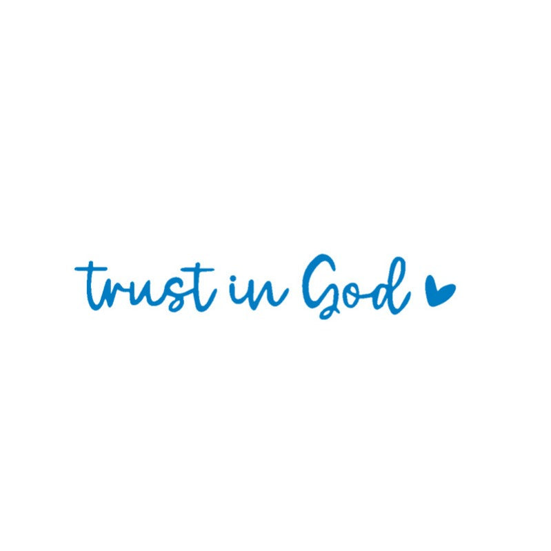 Faith Inspirational Car Rear View Mirror Sticker