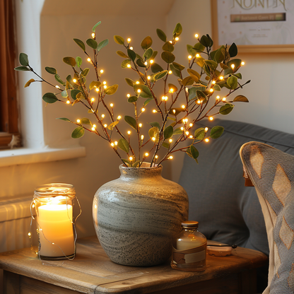 Soft Green Fairy String Lights 70cm Warm Ambiance