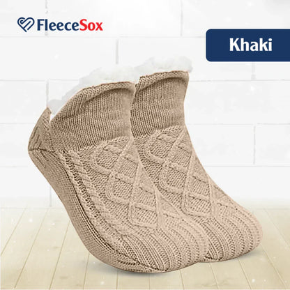 Warm Fleece Cozy Grip Socks Slippers