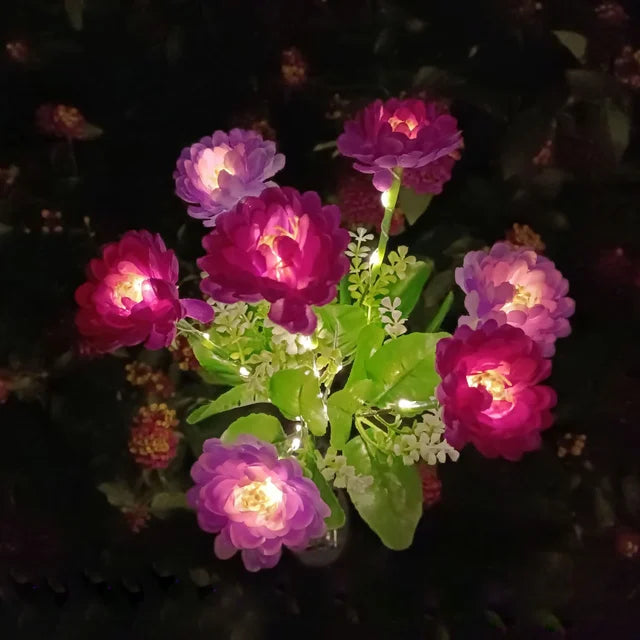 Garden Solar Powered Lamp with 7 Petals