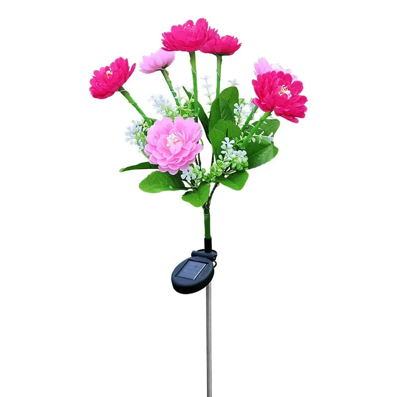 Garden Solar Powered Lamp with 7 Petals