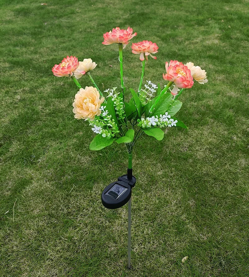 Garden Solar Powered Lamp with 7 Petals