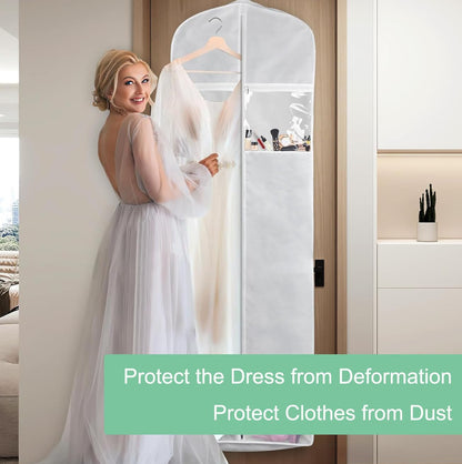 Premium Wedding Dress Storage Bag - Protective Bridal Gown Cover