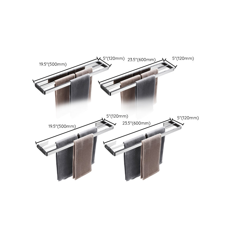 Luxury 5-Piece Chrome Bathroom Accessory Set