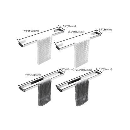 Luxury 5-Piece Chrome Bathroom Accessory Set