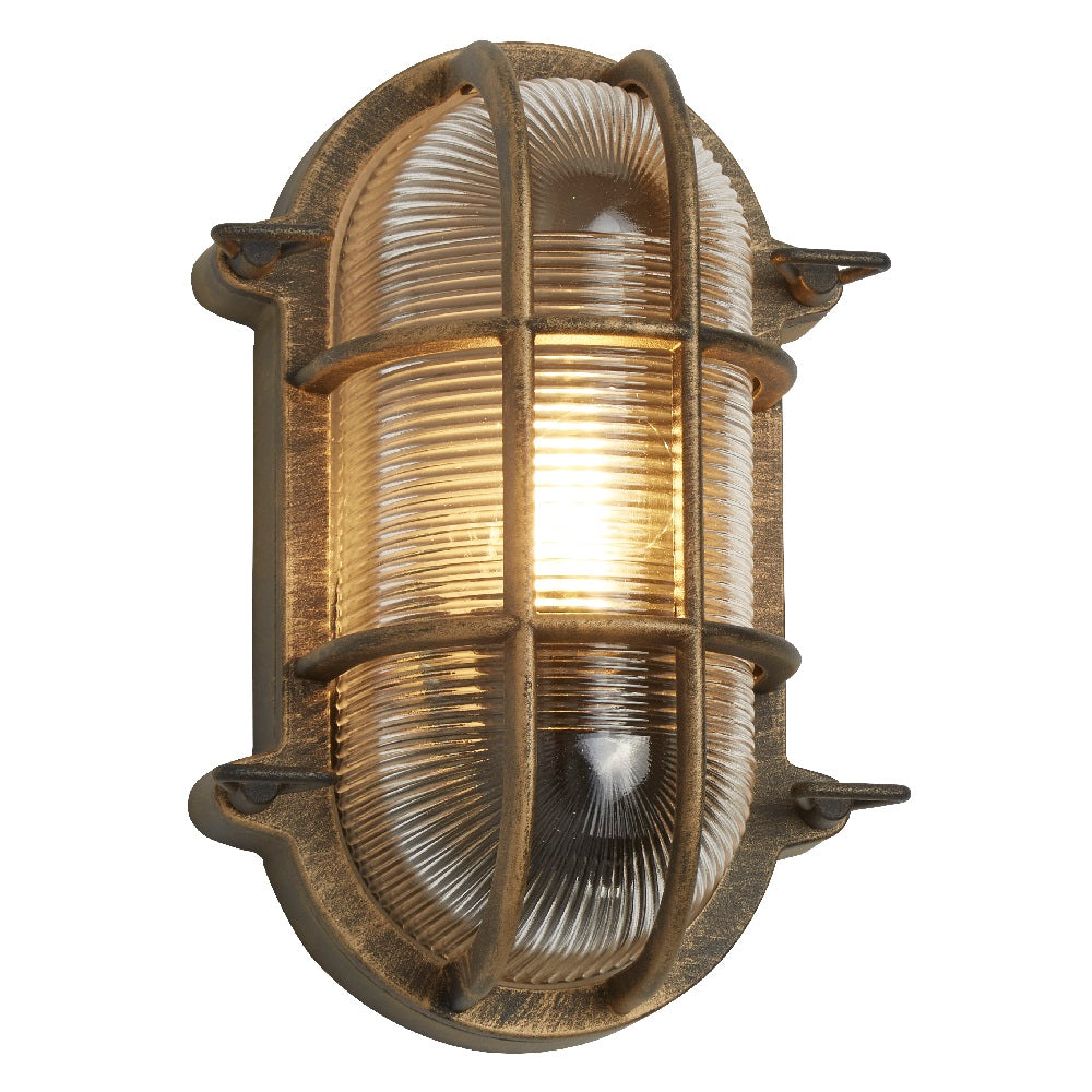 Classic Bronze Outdoor Glass Wall Light Fixture - Cofik