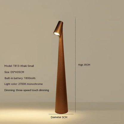 Contemporary Red Metal Desk Lamp