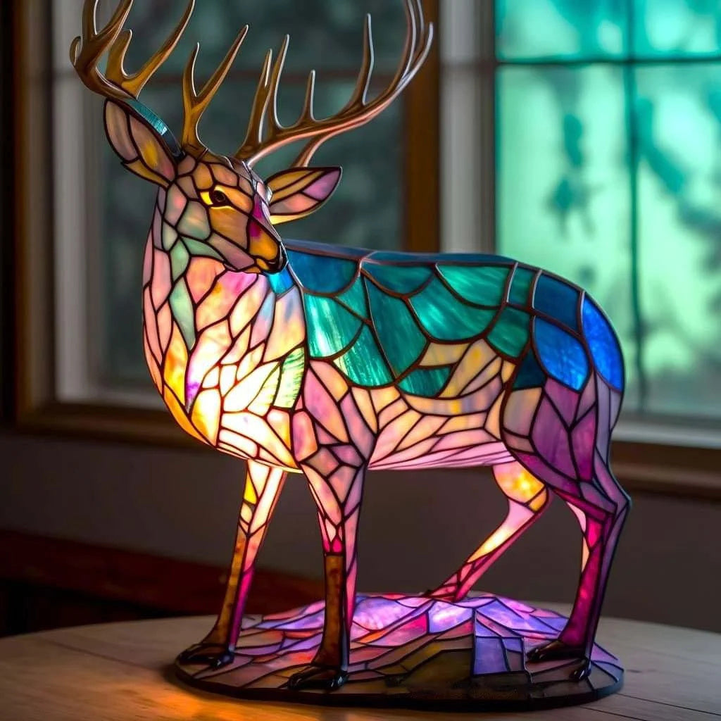 Stylish Animal Print Desk Lamp