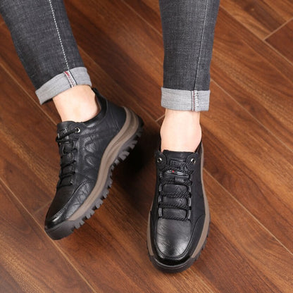 Comfortable Men's Leather Orthotic Shoes