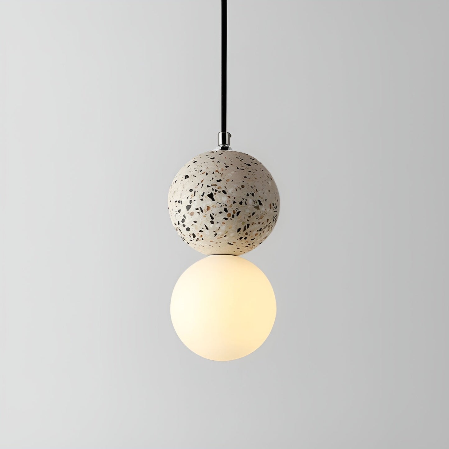 Round Glass Pendant Light