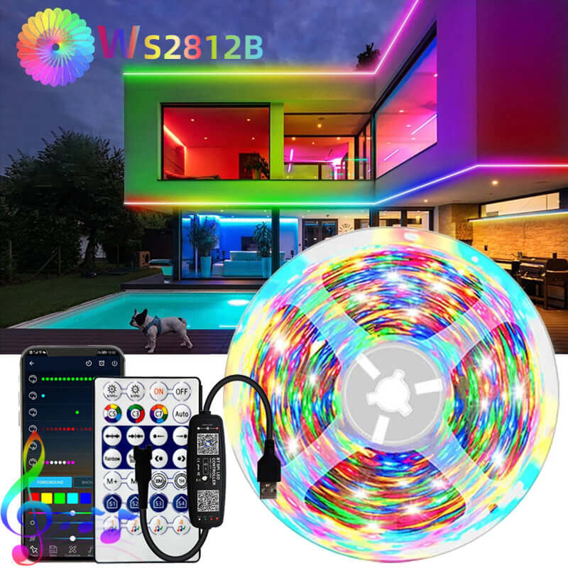 Colorful LED Fountain Water Lamp With 5V Adapter