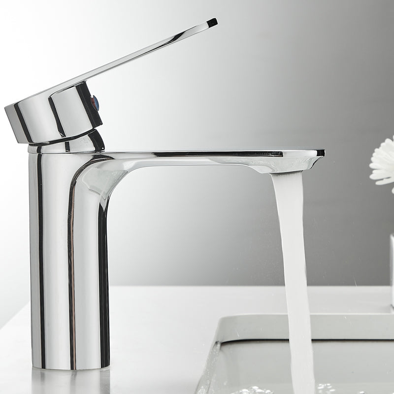 Modern Single Handle Brass Bathroom Sink Faucet