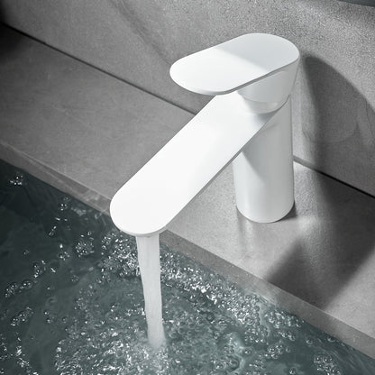 Modern Single Handle Brass Bathroom Sink Faucet