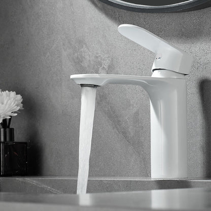 Modern Single Handle Brass Bathroom Sink Faucet