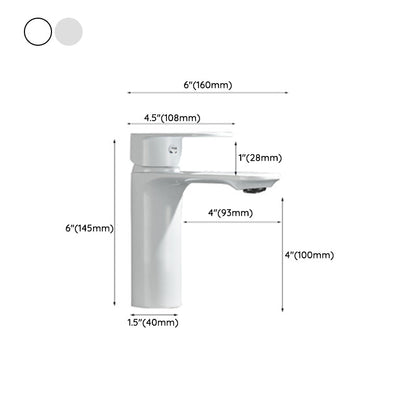 Modern Single Handle Brass Bathroom Sink Faucet