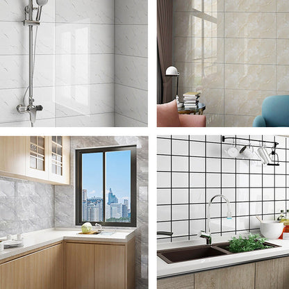Waterproof Self Adhesive Marble Effect Kitchen Tile Backsplash