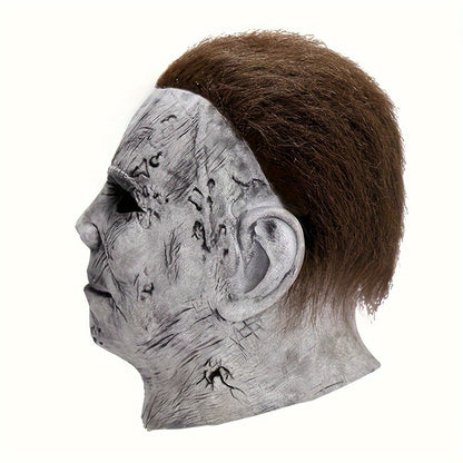Scary Mens Halloween Horror Mask Full Head Latex