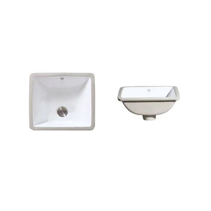 Contemporary Oval Ceramic Sink with Built-in Pop-Up Drain