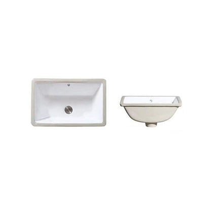 Contemporary Oval Ceramic Sink with Built-in Pop-Up Drain