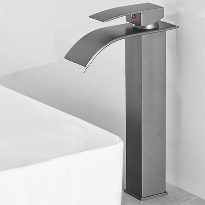 Luxury Waterfall Bathtub Faucet Brass Lever Handle Sink Mixer