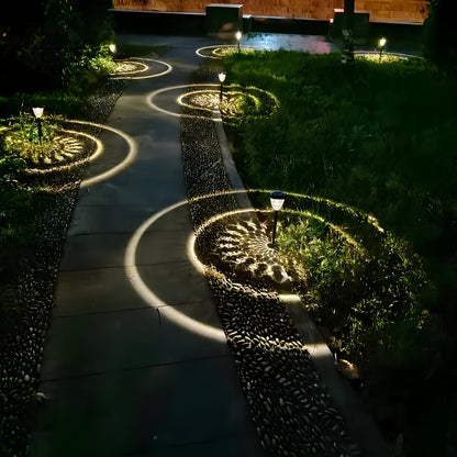 Bright Solar Powered Garden Lamp Set