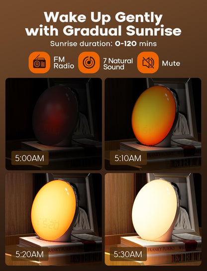 Morning Sunrise Simulation Alarm Clock