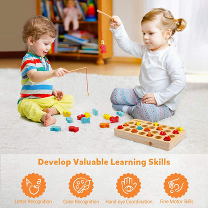 Fun Wooden Fishing Toy Set for Kids