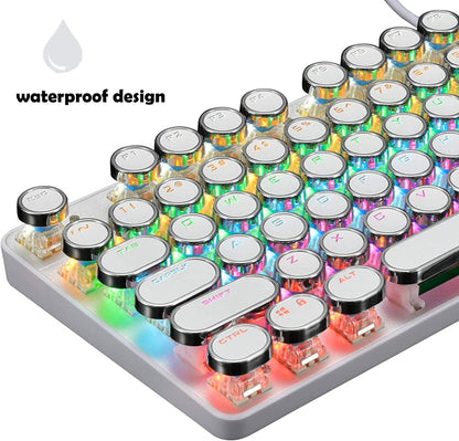 Pro Gamer Keyboard RGB LED Blue Mechanical Keys