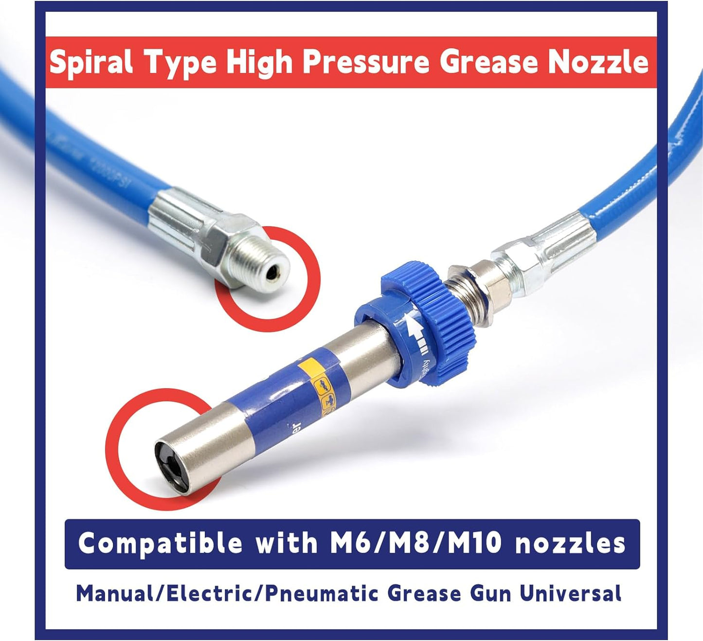 Heavy Duty Grease Gun Coupler Adapter