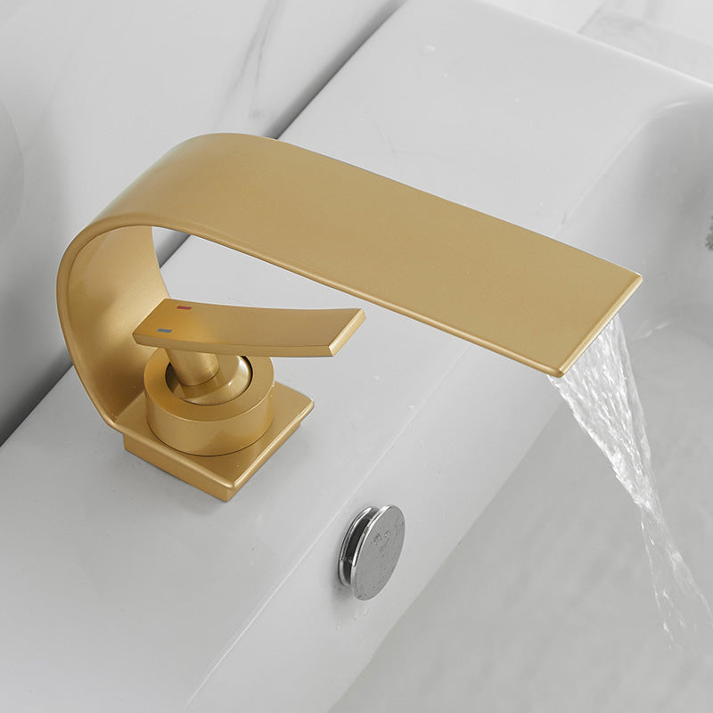 Luxury Brass waterfall bathroom faucet