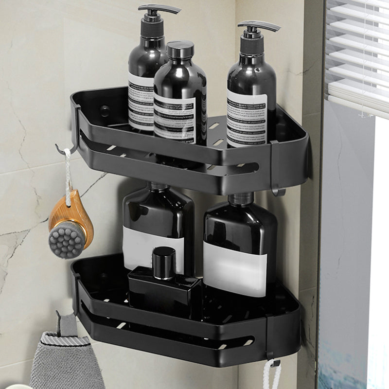 Contemporary 3-Piece Bathroom Accessory Set Stainless Steel Shelf