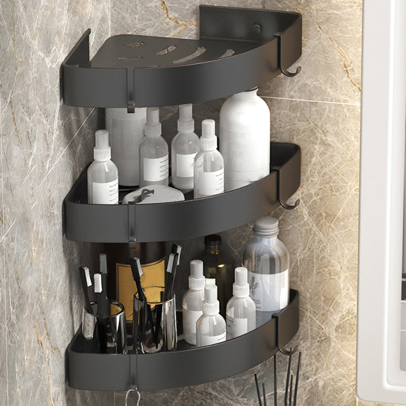 Contemporary 3-Piece Bathroom Accessory Set Stainless Steel Shelf