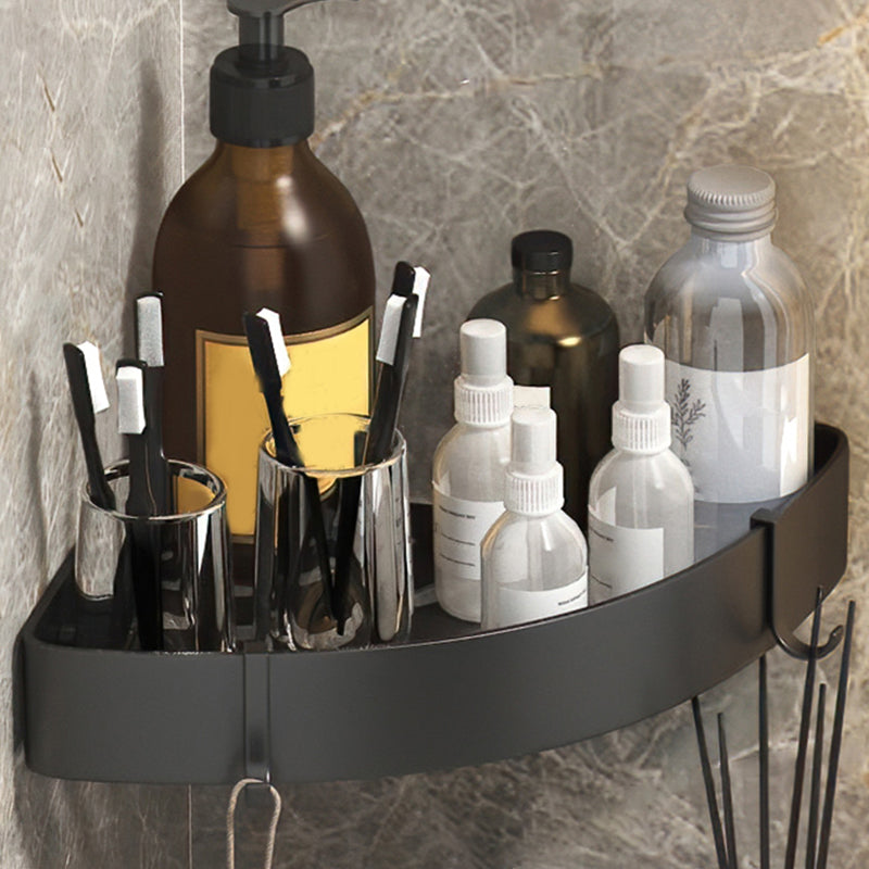 Contemporary 3-Piece Bathroom Accessory Set Stainless Steel Shelf