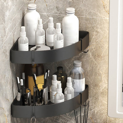Contemporary 3-Piece Bathroom Accessory Set Stainless Steel Shelf
