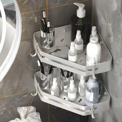 Contemporary 3-Piece Bathroom Accessory Set Stainless Steel Shelf
