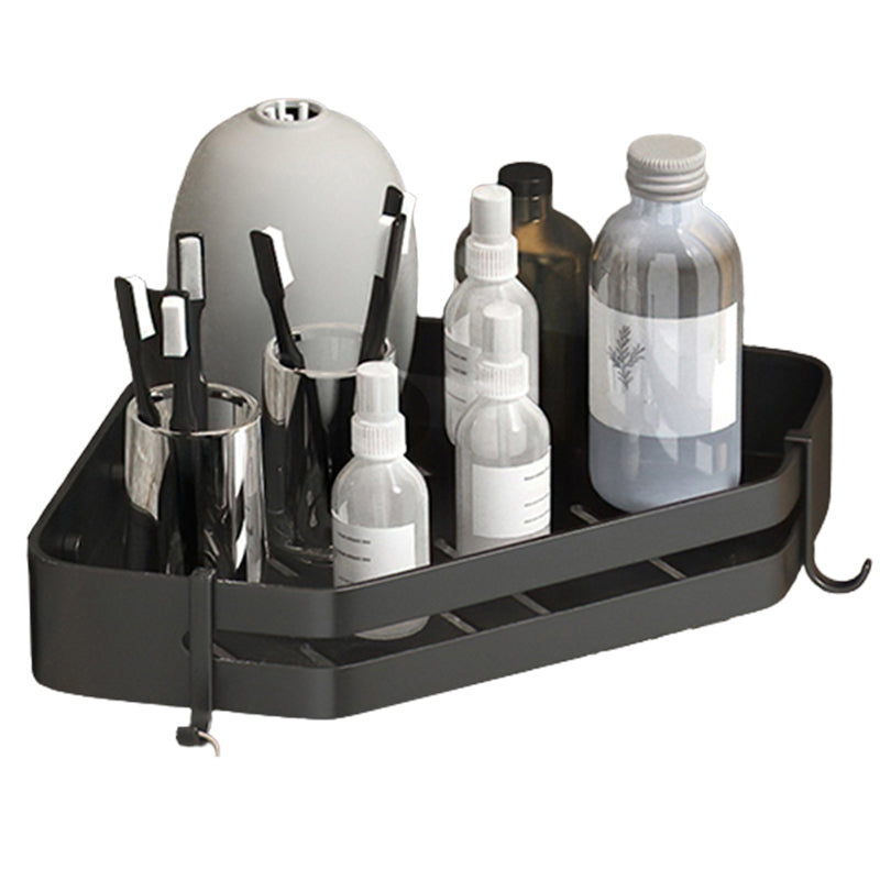 Contemporary 3-Piece Bathroom Accessory Set Stainless Steel Shelf