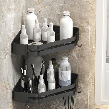 Contemporary 3-Piece Bathroom Accessory Set Stainless Steel Shelf