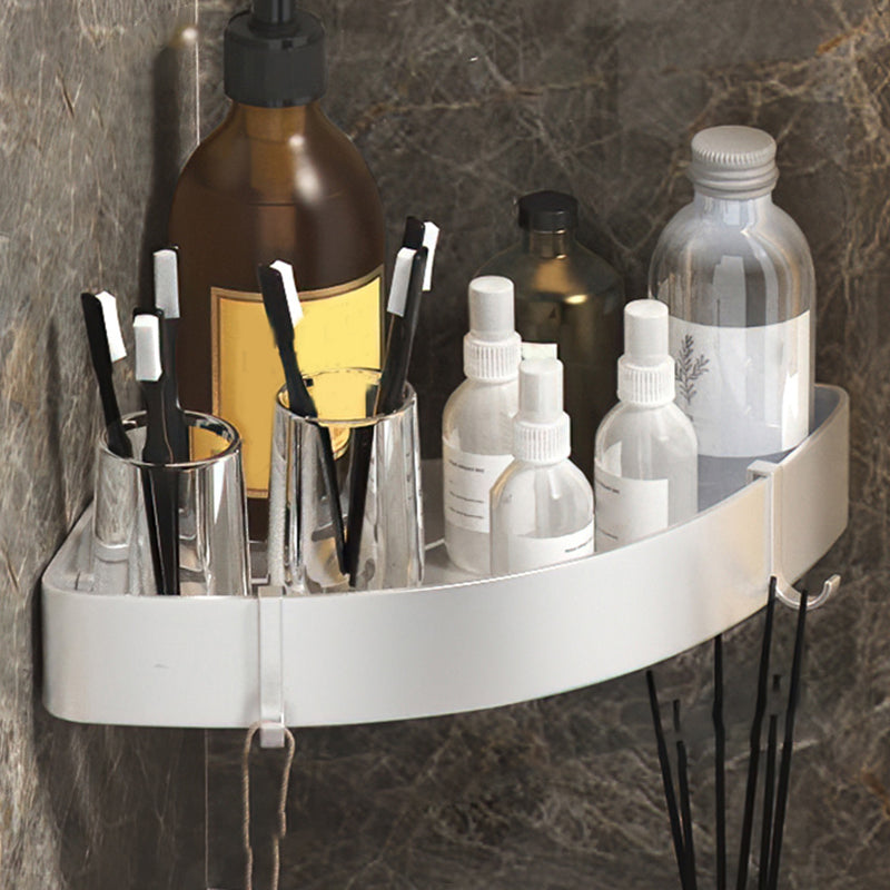 Contemporary 3-Piece Bathroom Accessory Set Stainless Steel Shelf