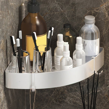 Contemporary 3-Piece Bathroom Accessory Set Stainless Steel Shelf