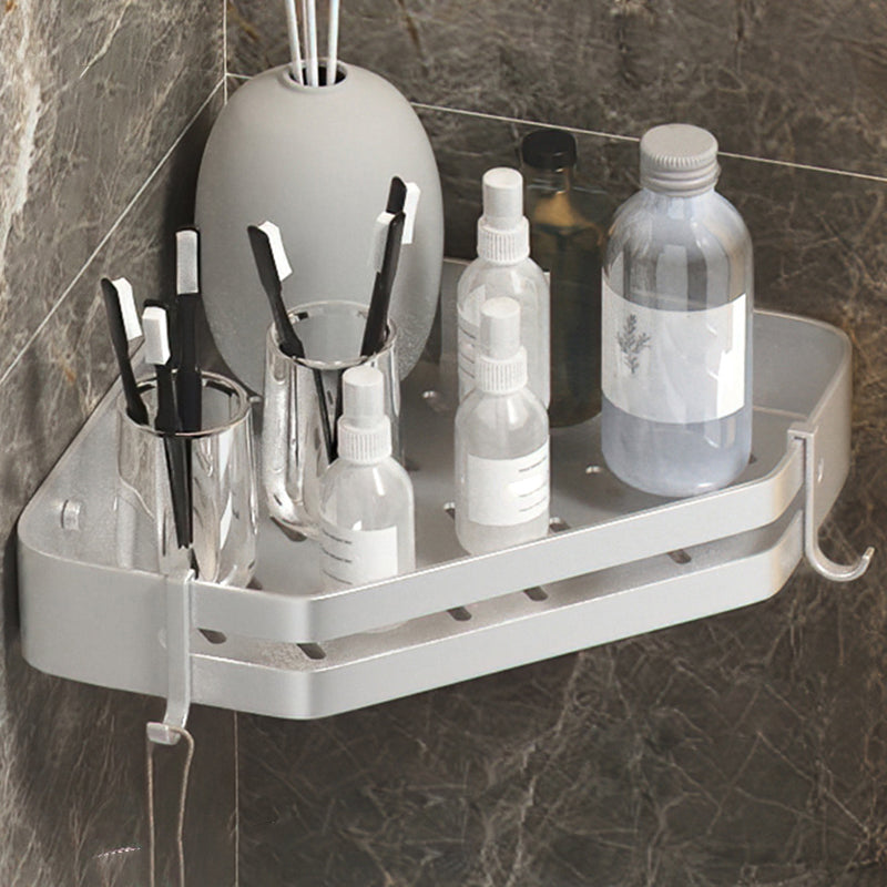 Contemporary 3-Piece Bathroom Accessory Set Stainless Steel Shelf