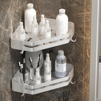 Contemporary 3-Piece Bathroom Accessory Set Stainless Steel Shelf