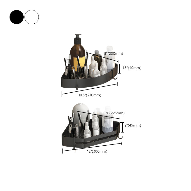 Contemporary 3-Piece Bathroom Accessory Set Stainless Steel Shelf
