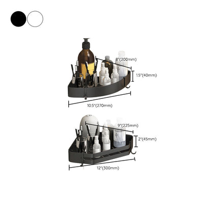 Contemporary 3-Piece Bathroom Accessory Set Stainless Steel Shelf