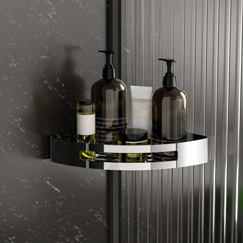 Luxury Chrome Bathroom Shelf Set Stainless Steel Corner Rack - Cofik