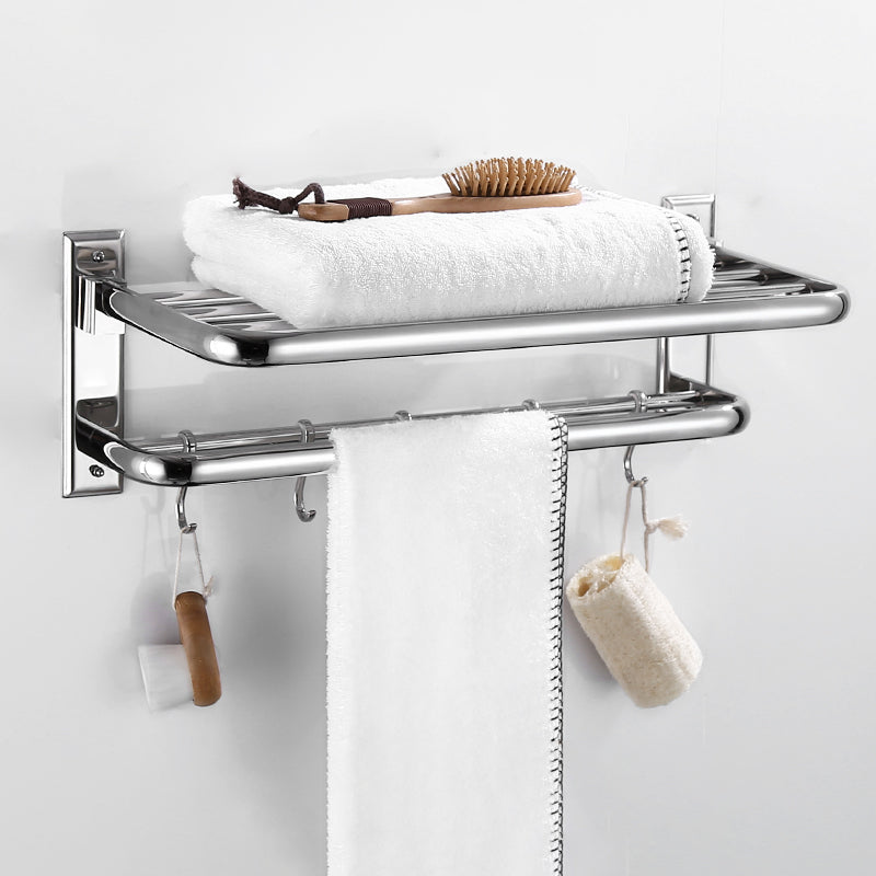 Modern Silver Bathroom Accessories Set